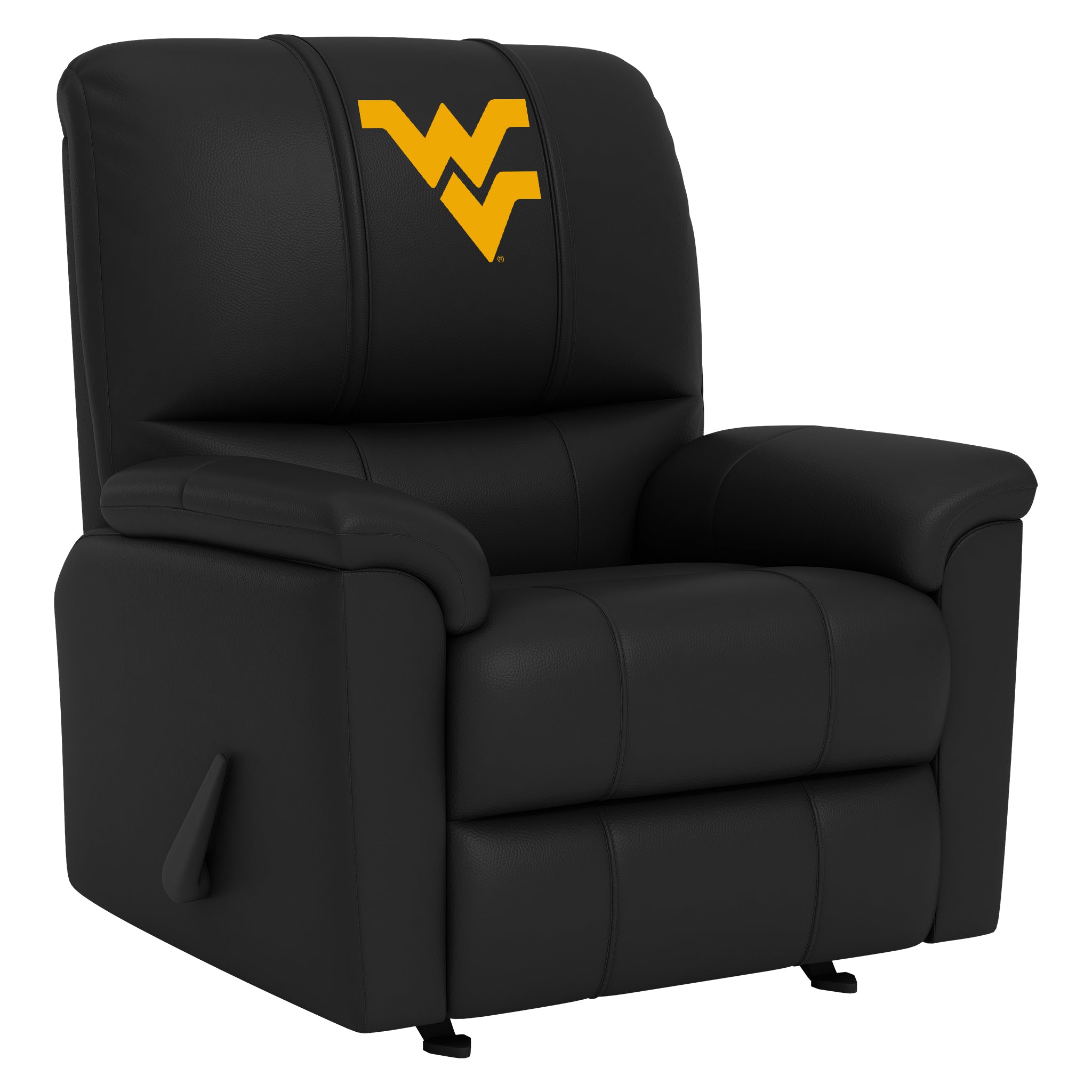 West Virginia Mountaineers Silver Club Chair with West Virginia Mountaineers Logo