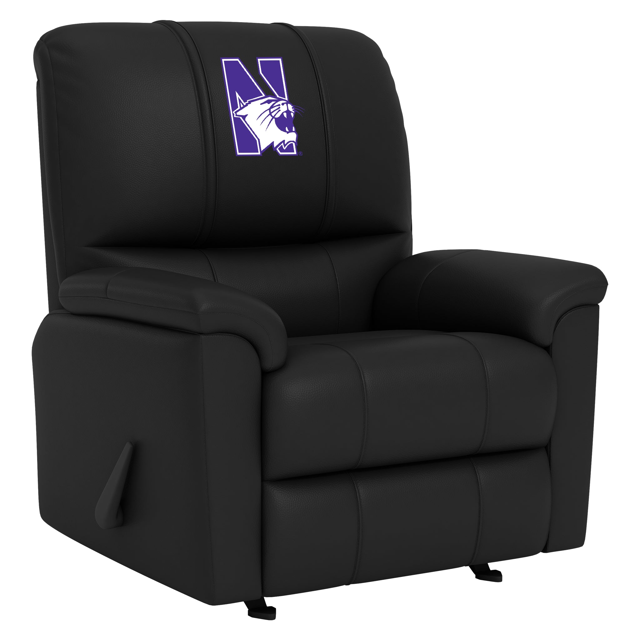 Northwestern Wildcats Silver Club Chair with Northwestern Wildcats Logo