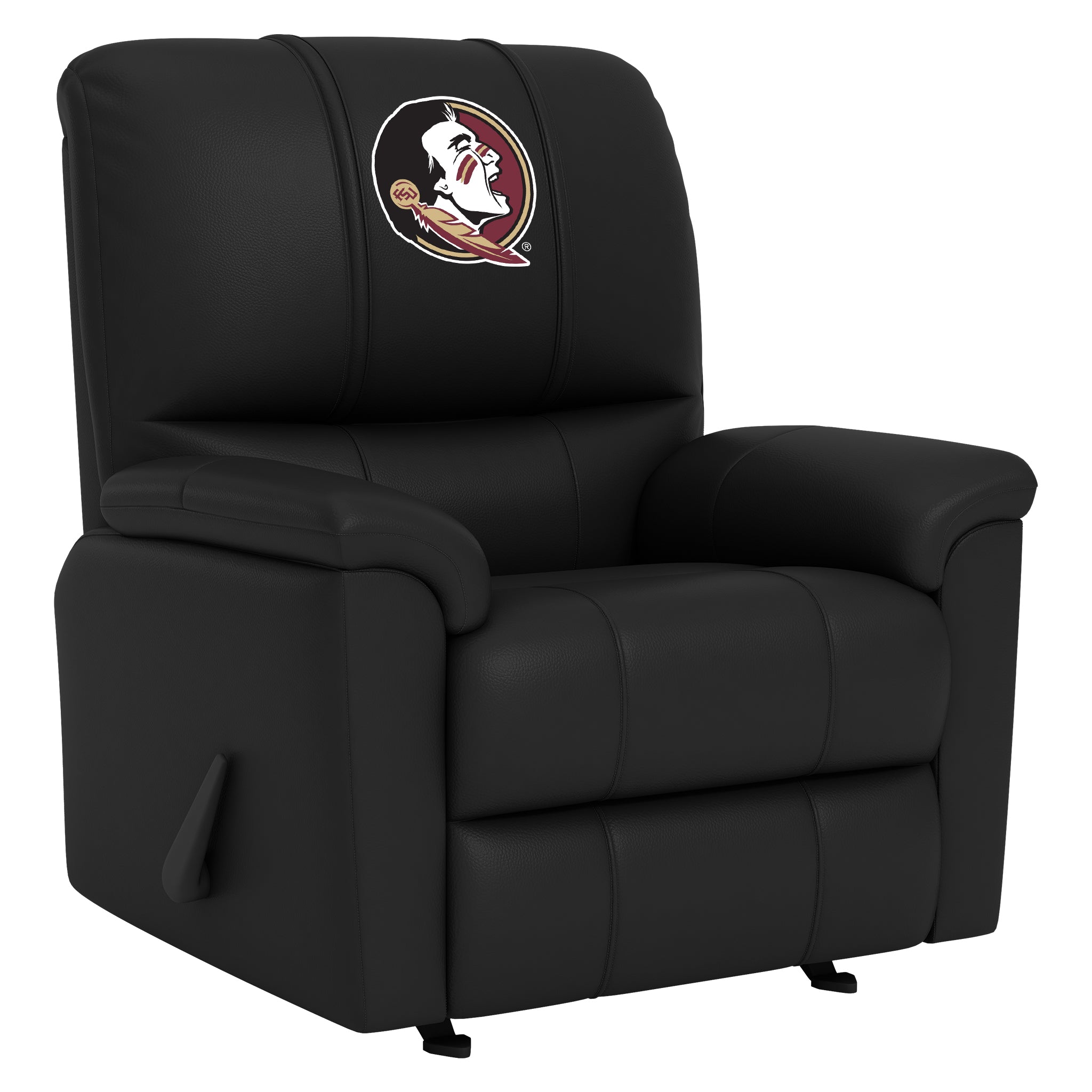 Florida State Seminoles Silver Club Chair with Florida State Seminoles Logo Panel