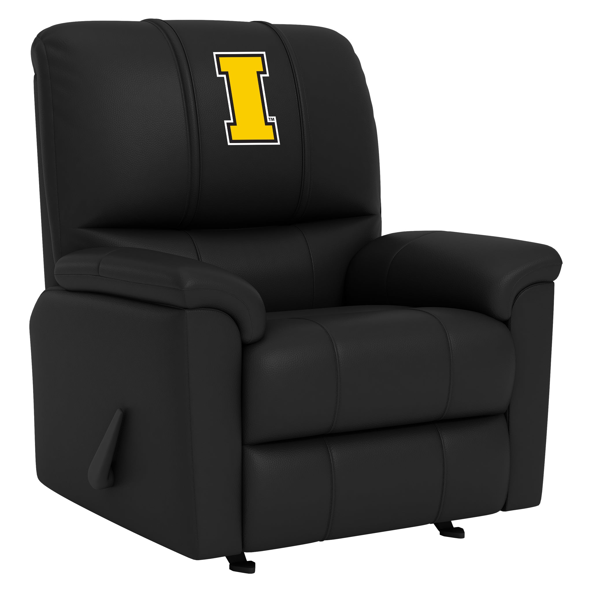 Iowa Hawkeyes Silver Club Chair with Iowa Hawkeyes Block I Logo