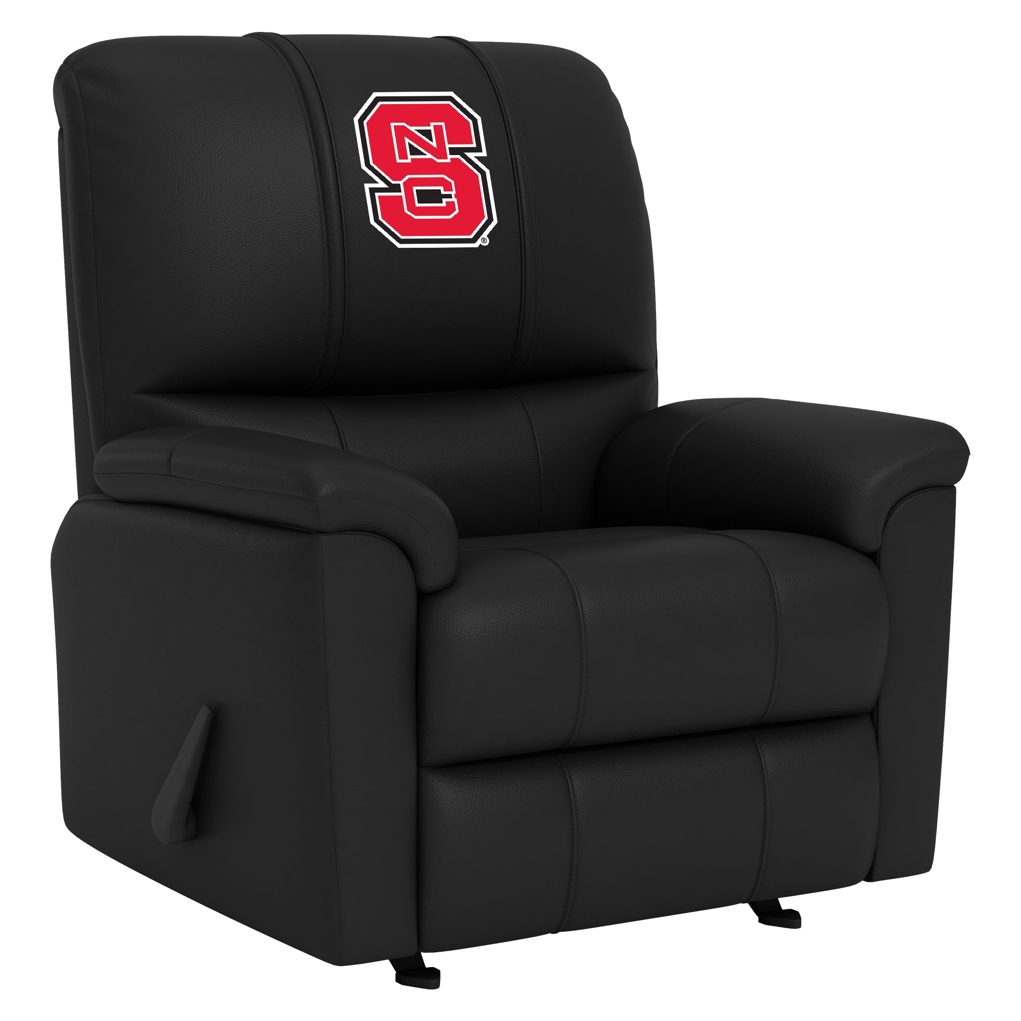 North Carolina State Silver Club Chair with North Carolina State Wolf Logo