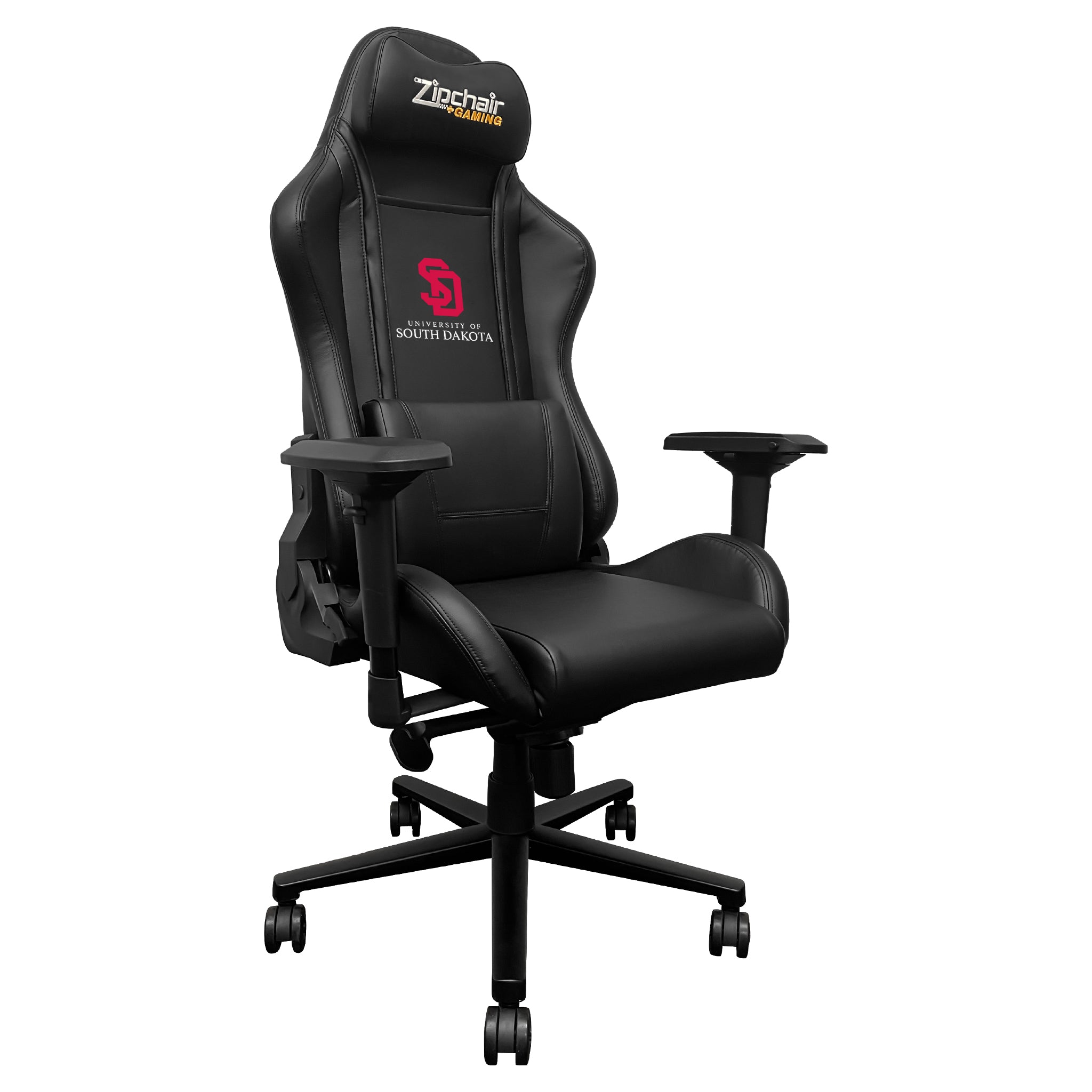 South Dakota Coyotes Xpression Gaming Chair with South Dakota Coyotes Logo