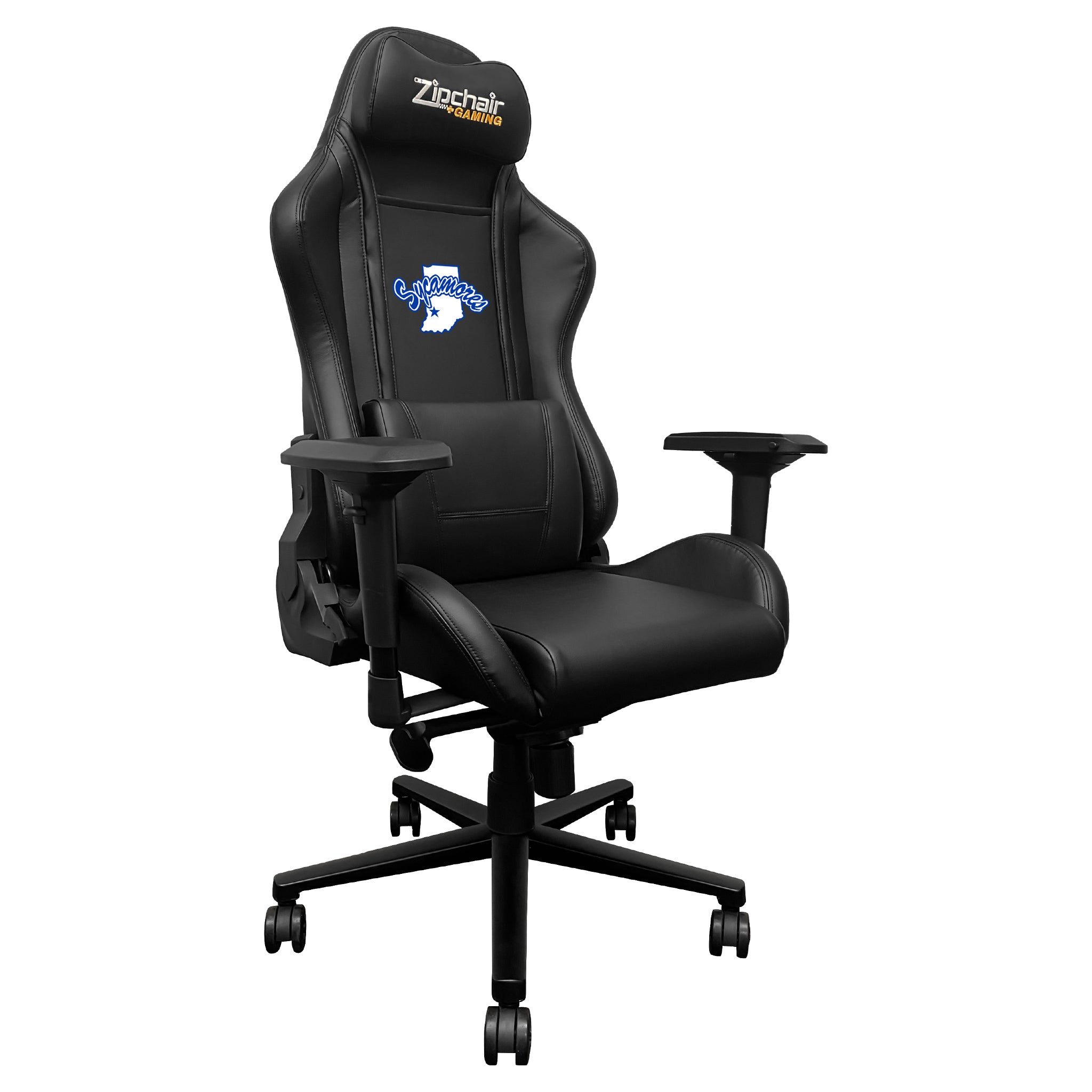 Indiana State Sycamores Xpression Gaming Chair with Indiana State Sycamores Logo