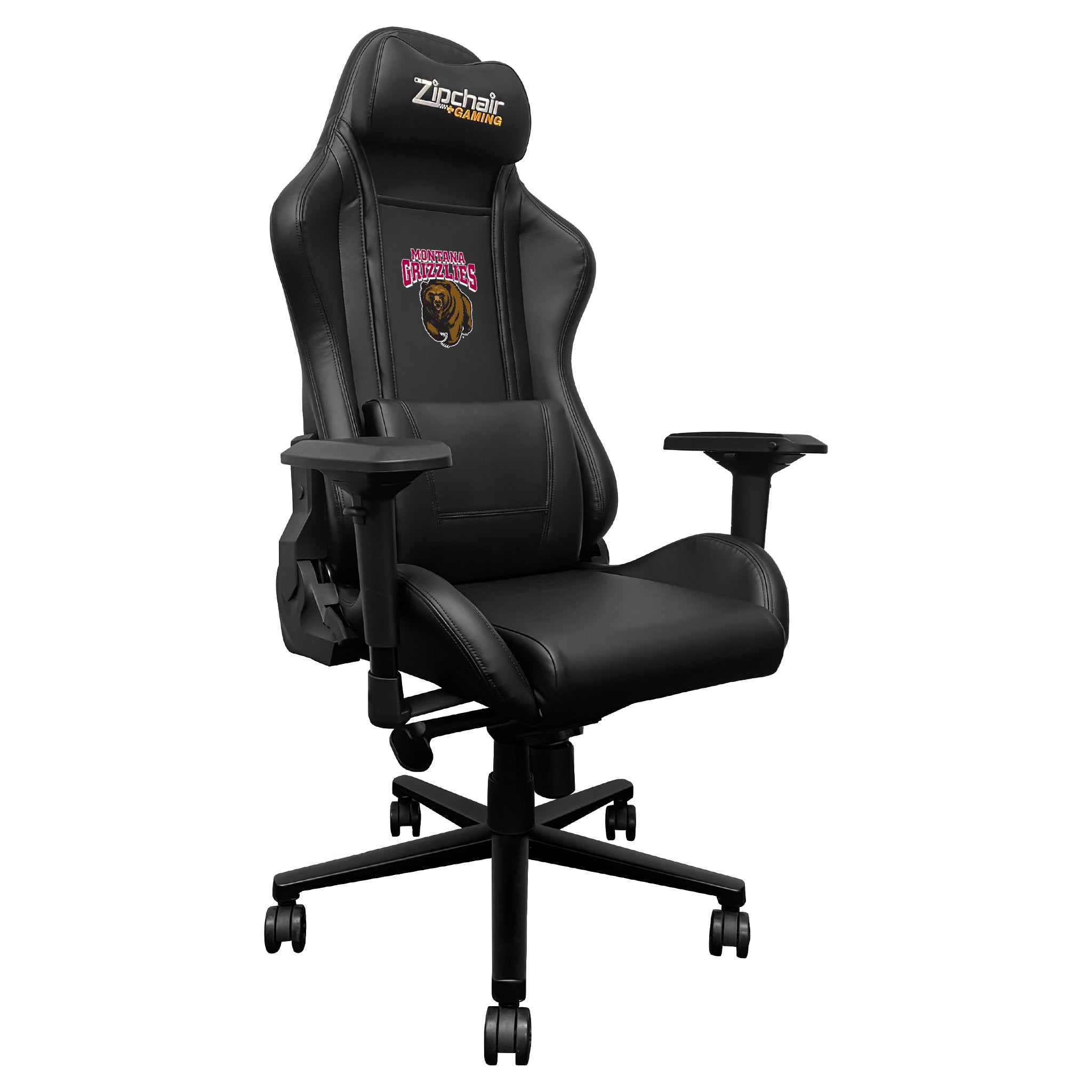 Montana Grizzlies Xpression Gaming Chair with Montana Grizzlies Logo