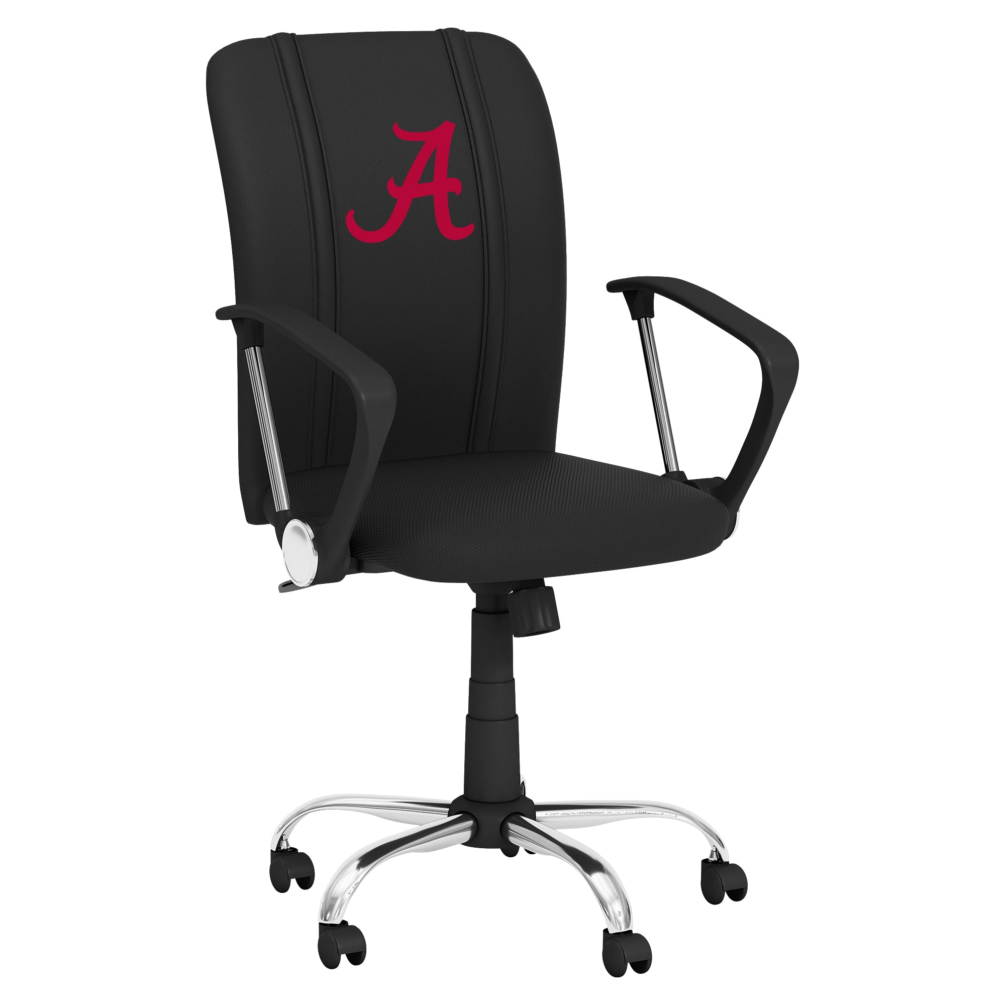 Alabama Crimson Tide Curve Task Chair with Alabama Crimson Tide Red A Logo