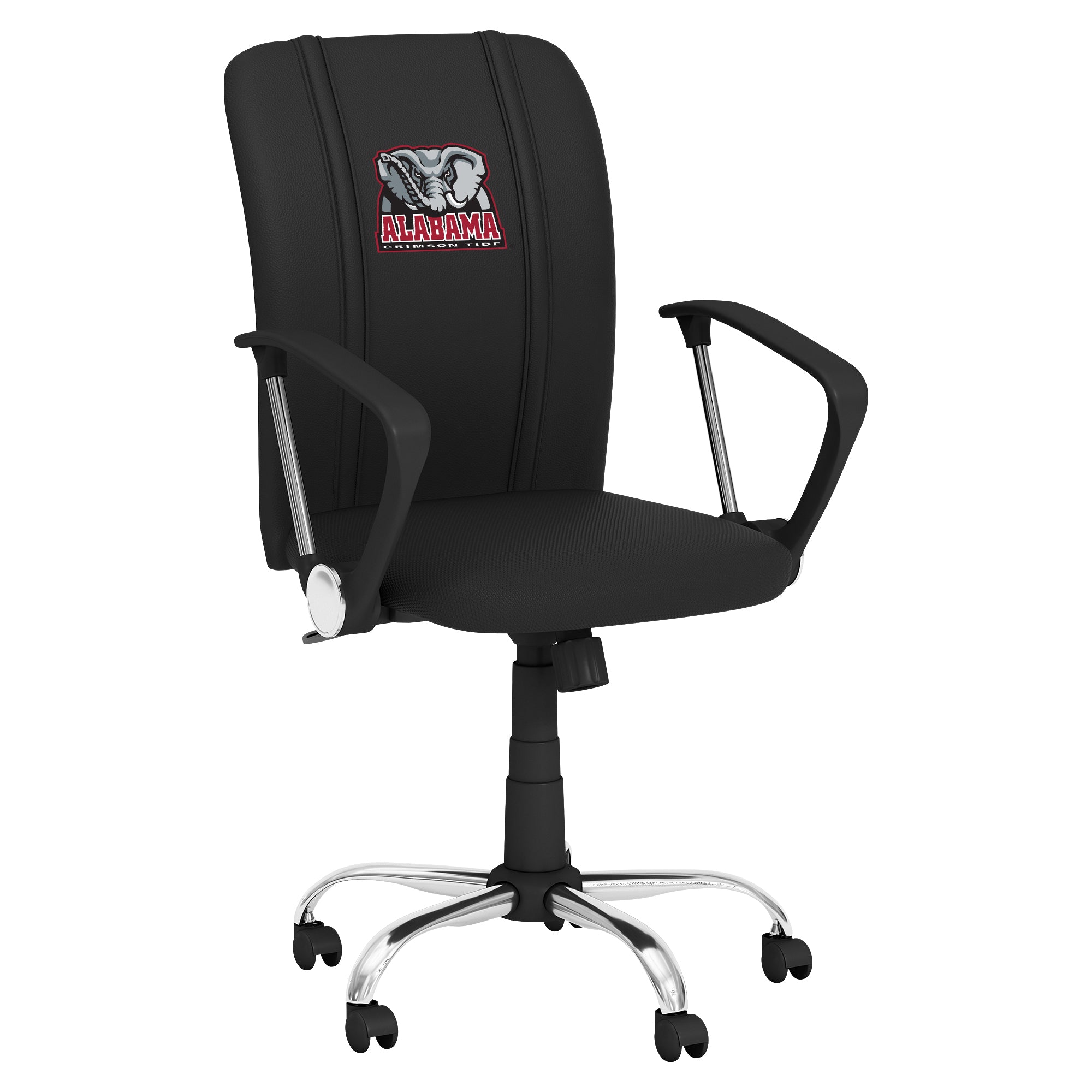 Alabama Crimson Tide Curve Task Chair with Alabama Crimson Tide Elephant Logo