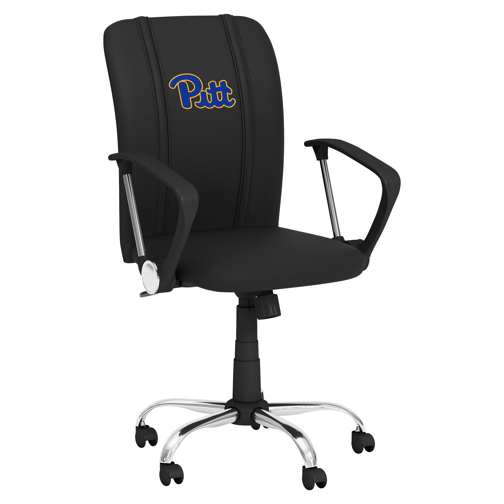 Pittsburgh Panthers Curve Task Chair with Pittsburgh Panthers Logo