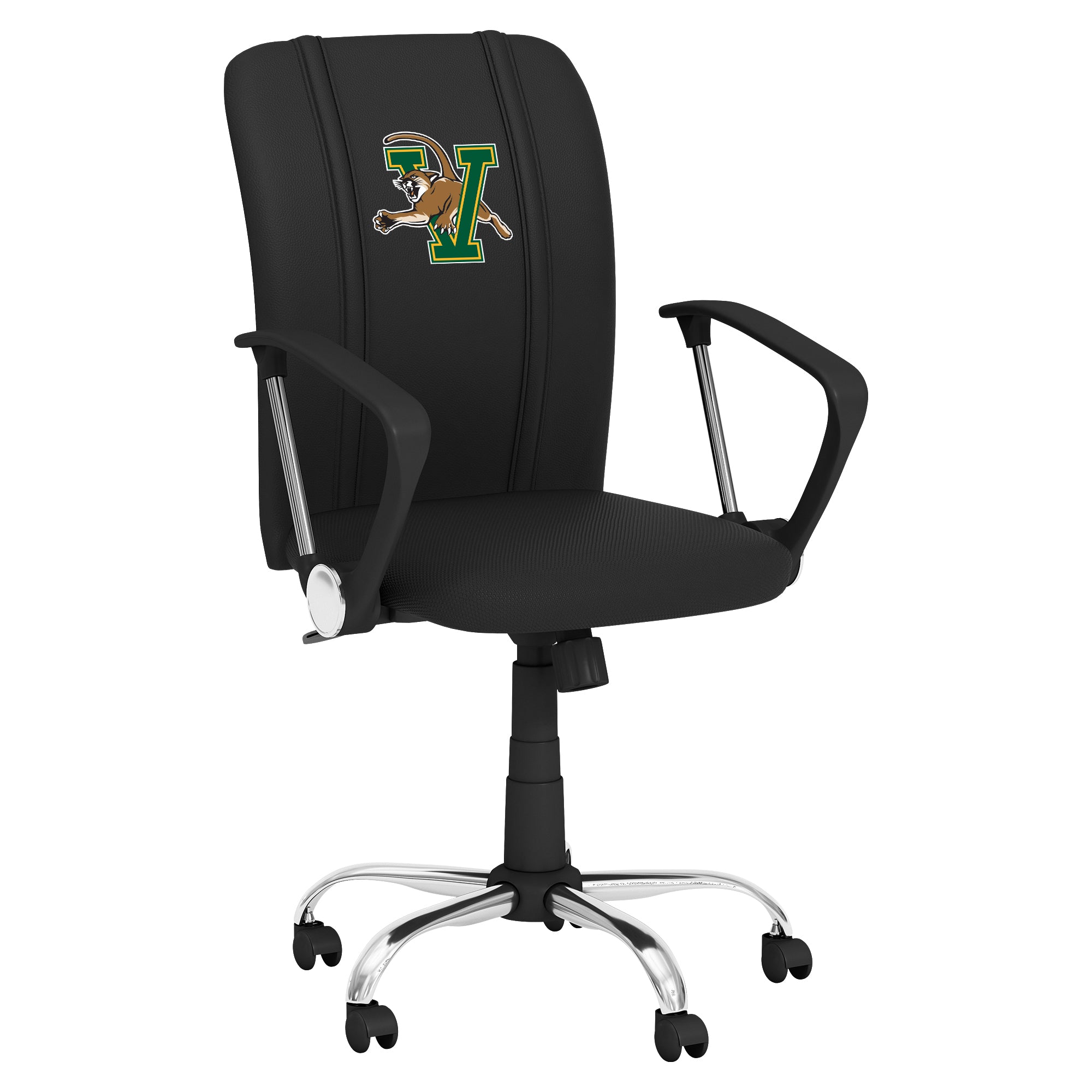 Vermont Catamounts Curve Task Chair with Vermont Catamounts Logo