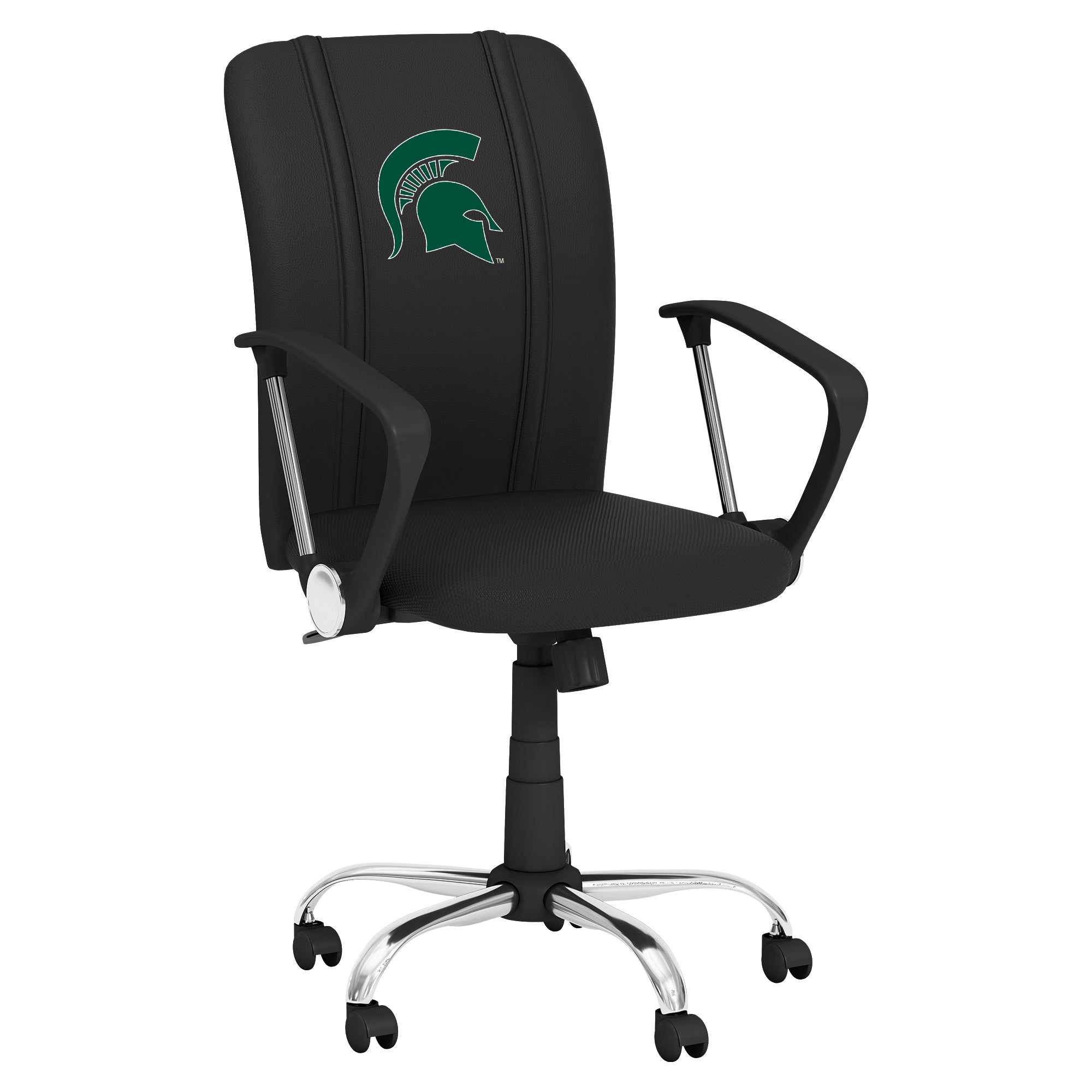 Michigan State Curve Task Chair with Michigan State Spartans Logo