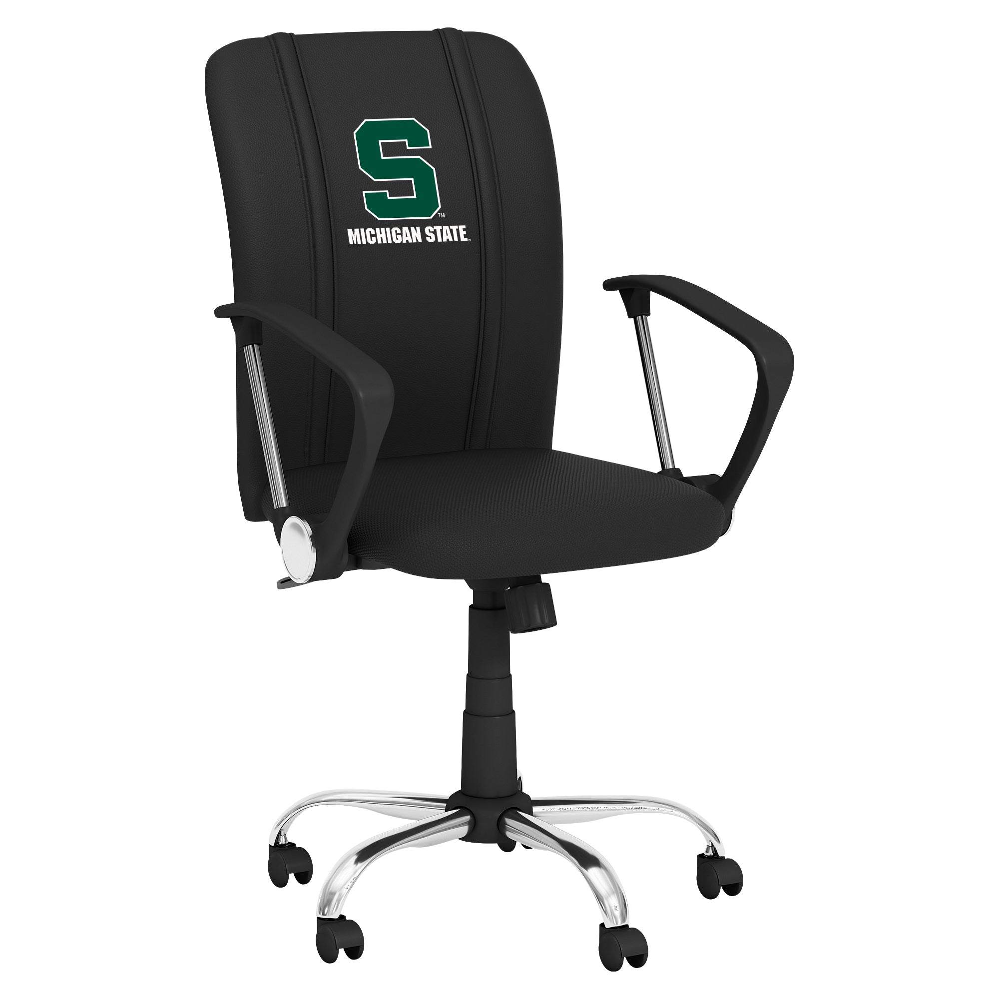 Michigan State Curve Task Chair with Michigan State Secondary Logo