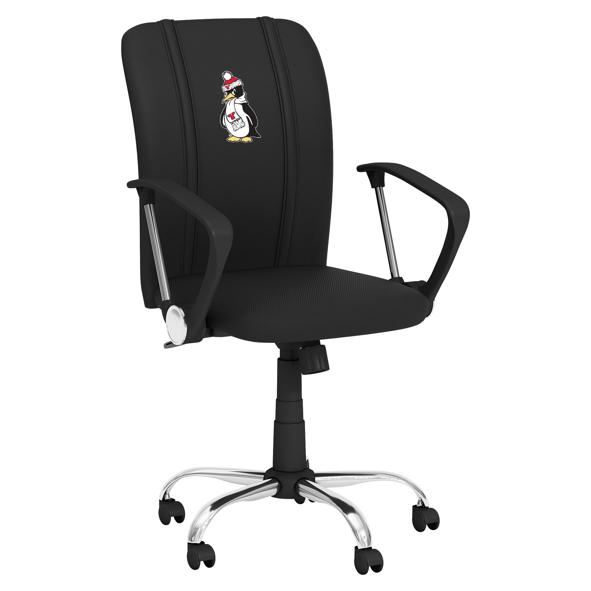 Youngstown State Penguins Curve Task Chair with Youngstown State Penguins Logo