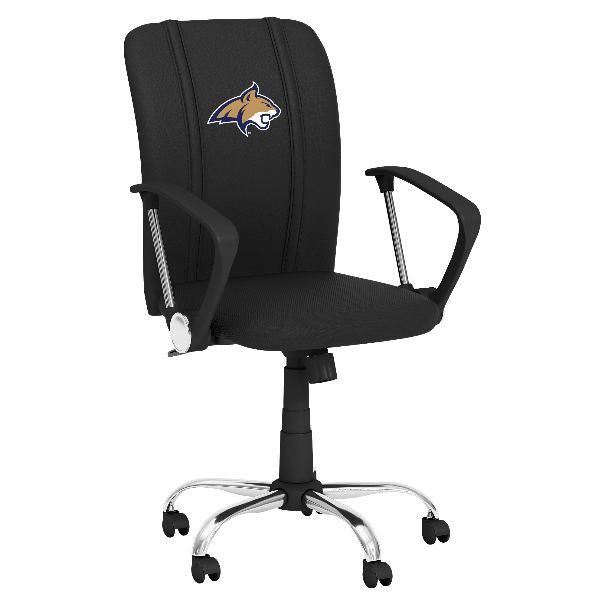 Montana State Bobcats Curve Task Chair with Montana State Bobcats Primary Logo