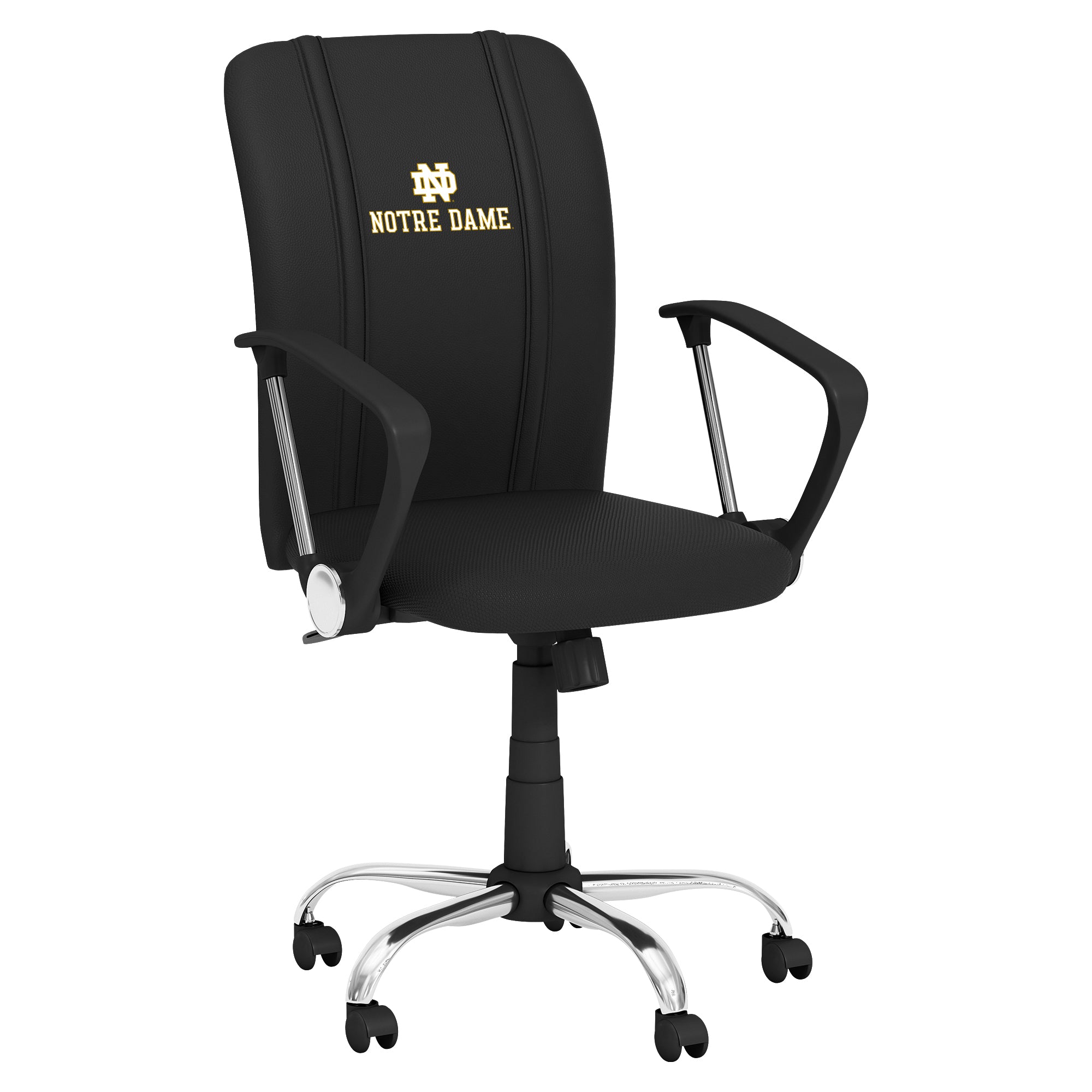 Notre Dame Curve Task Chair with Notre Dame Alternate Logo