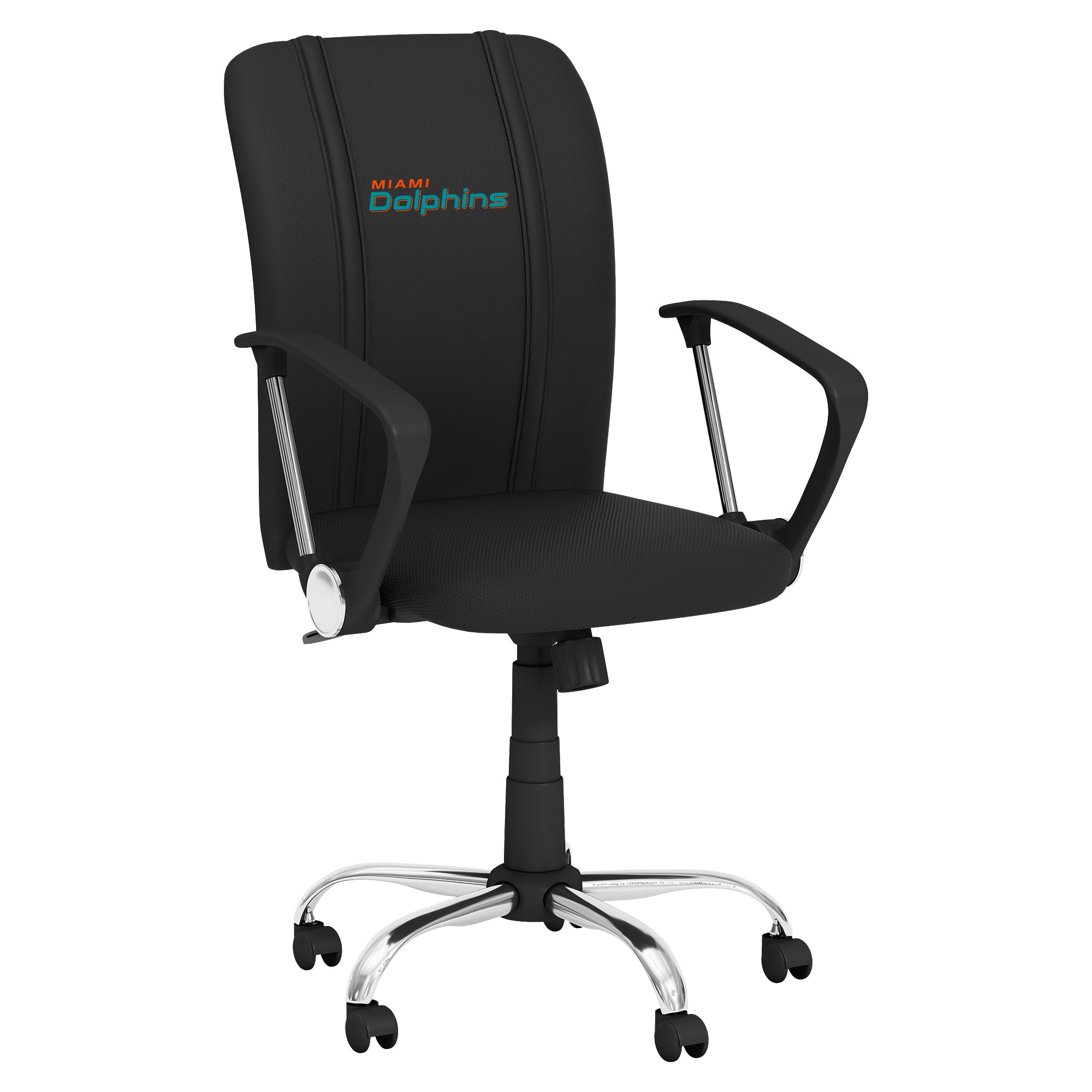 NFL Miami Dolphins Curve Task Chair with Secondary Logo Multi