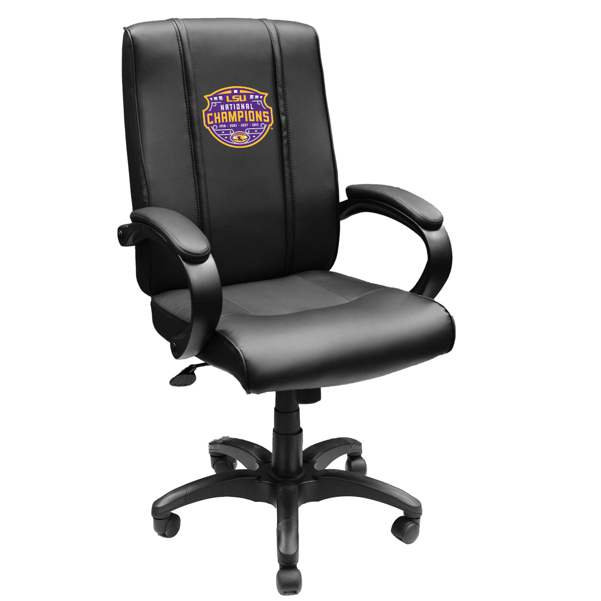 LSU Tigers Office Chair 1000 with LSU Tigers National Champions Logo