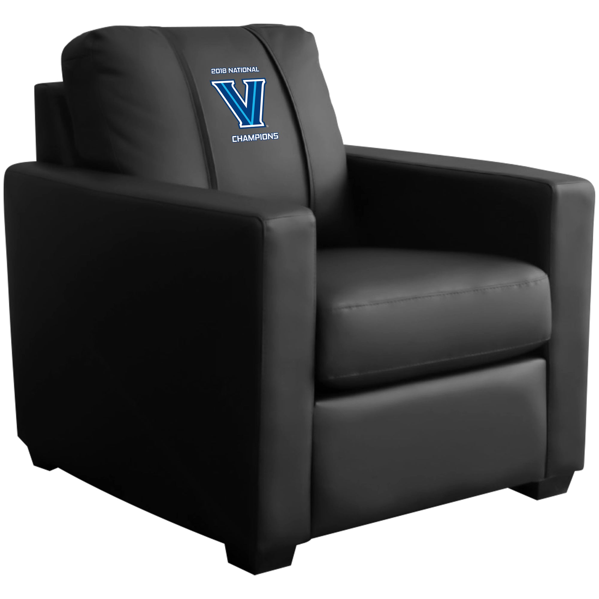 Villanova Silver Club Chair with Villanova Championship Logo Panel