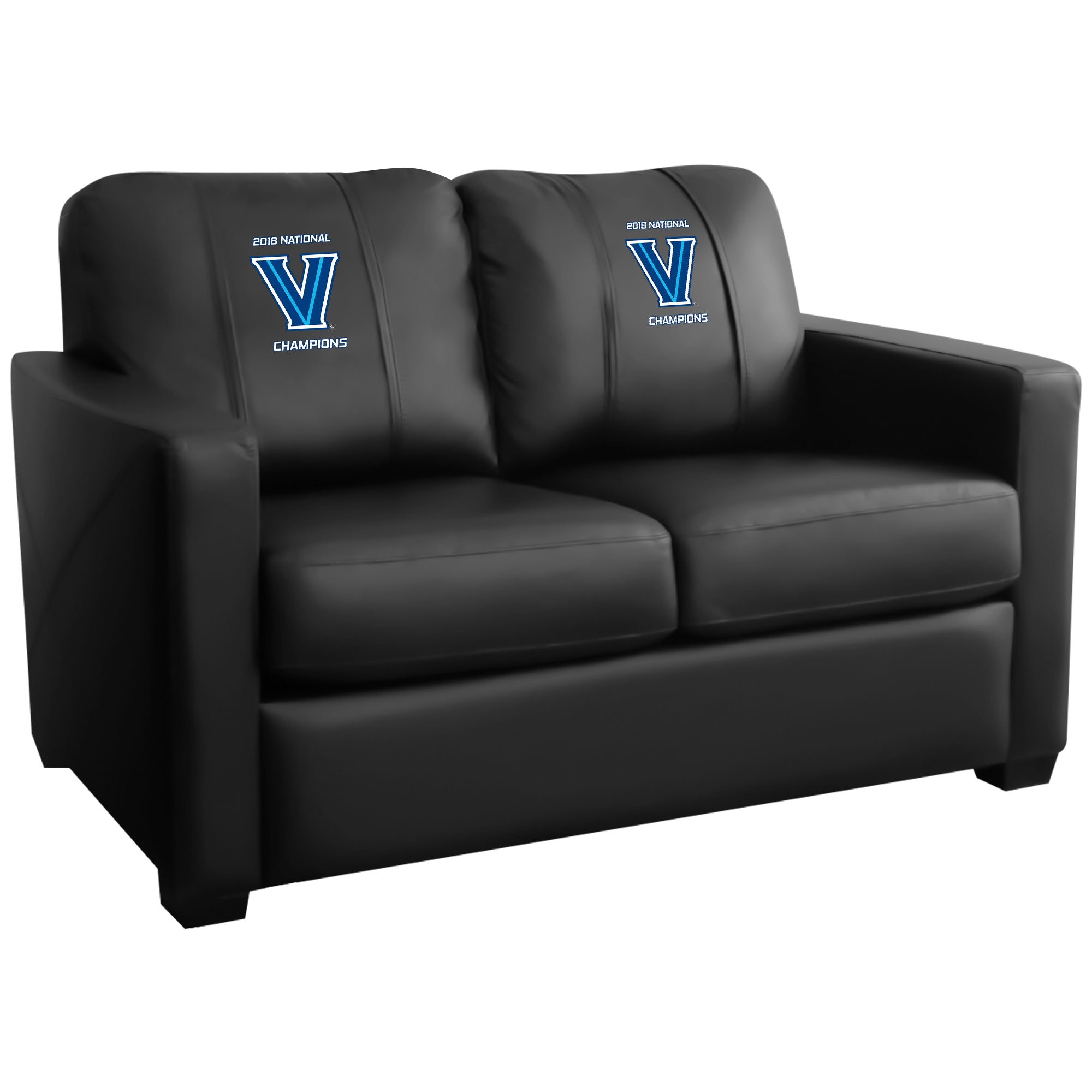 Villanova  Silver Loveseat with Villanova Championship Logo Panel