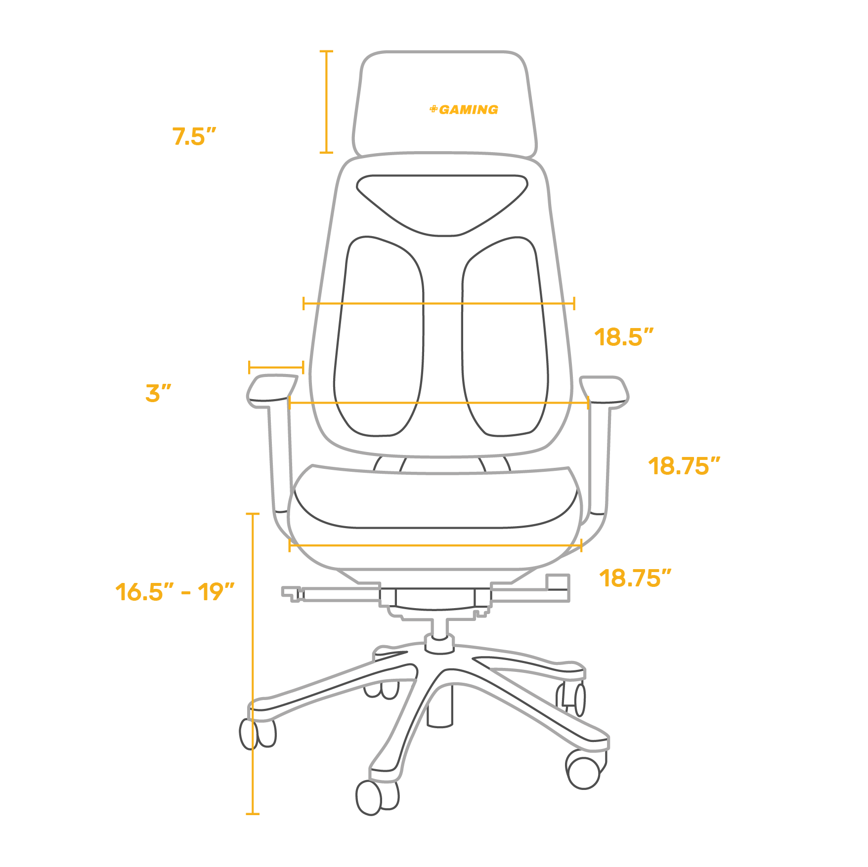 PhantomX Gaming Chair with Buffalo Bills