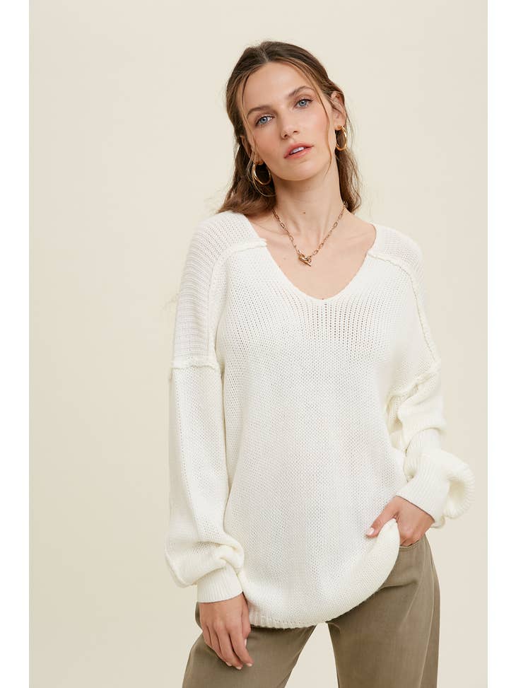 ELIZA V Neck Sweater