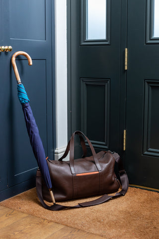 Banvard & James Leather Holdall Weekend Bag