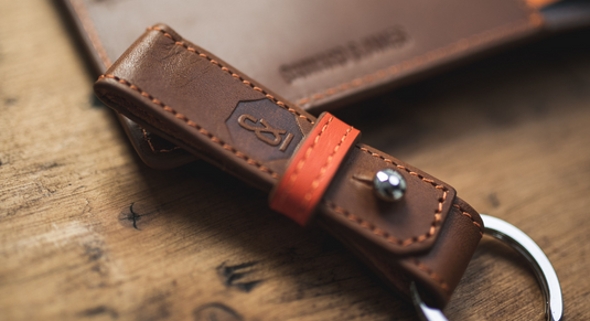 Banvard & James Leather Keyring