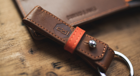 Banvard & James Leather Keyring