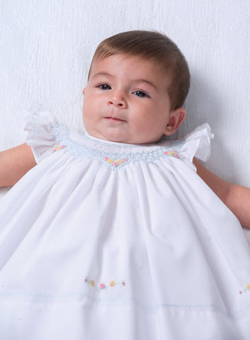 newborn smocked dress