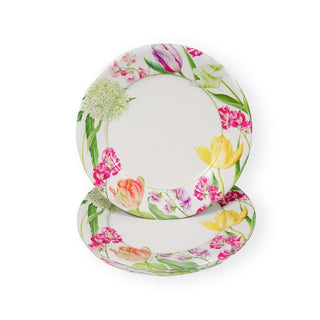 Halsted Floral Paper Dinner Plates - 8 Per Package – Caspari