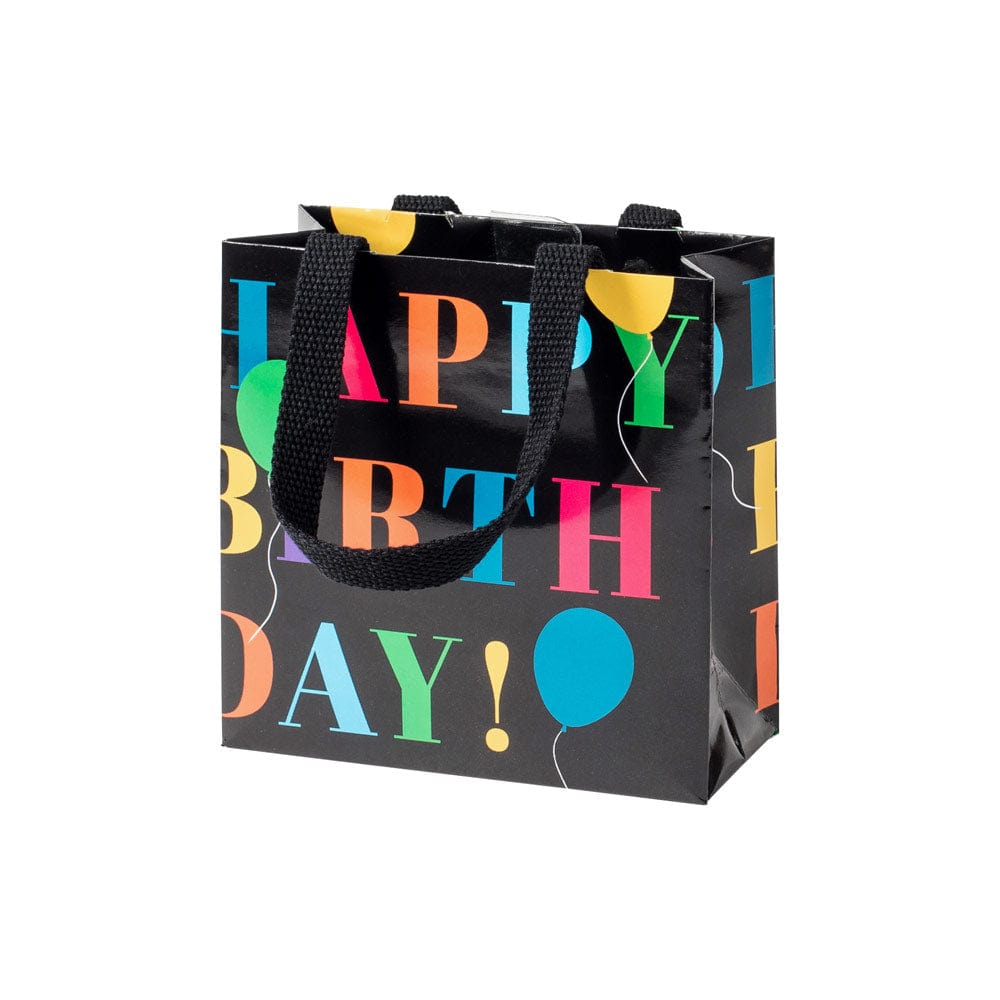 Caspari Summer Garden Large Gift Bag in Black - 1 Each – Caspari