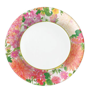Halsted Floral Paper Dinner Plates - 8 Per Package – Caspari
