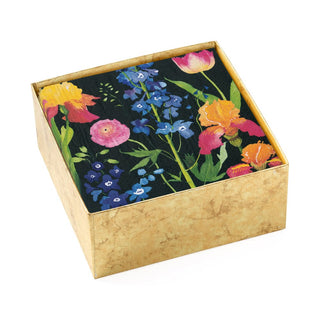 Redoute Floral Cocktail Napkins - NYBG Shop