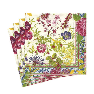 Paper Luncheon Napkins Fine Design Beautiful Printing By Caspari   5860l Caspari Millefleurs Paper Luncheon Napkins 20 Per Package 28847820439687 400x 