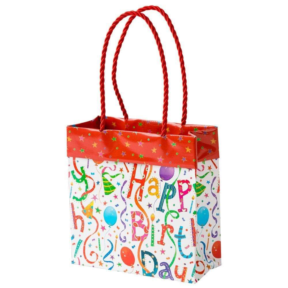 Caspari Happy Birthday Confetti Gift Bag Small