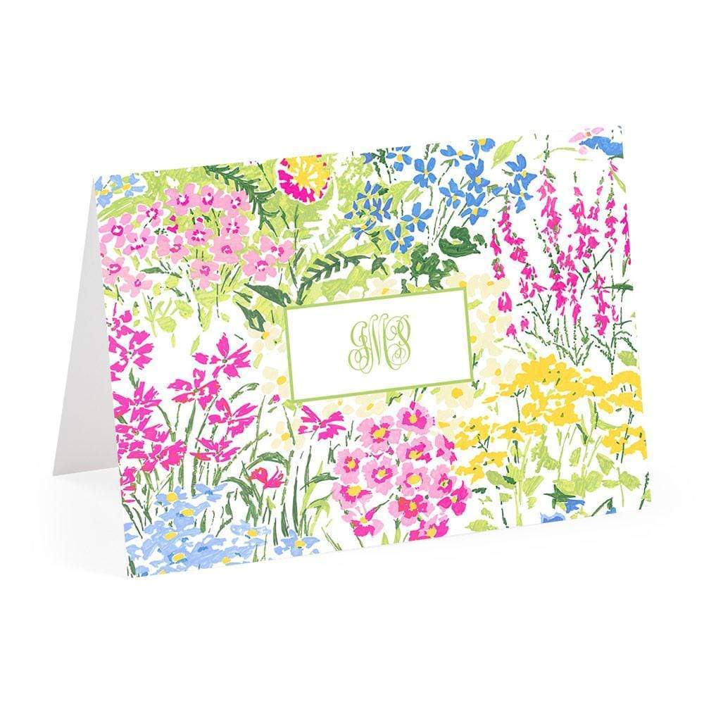 Large Monogram Personalized Note Cards & Envelopes