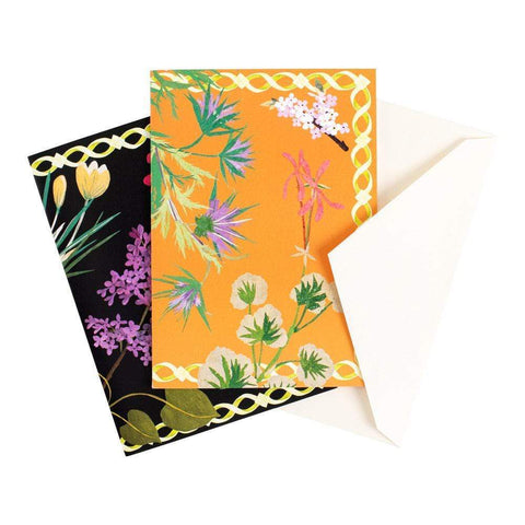 Sprigged Silk Assorted Blank Note Cards - 8 Note Cards & 8 Envelopes –  Caspari Europe