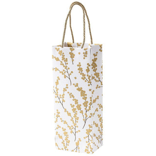 Pebble Wine & Bottle Gift Bag in Gold - 1 Each