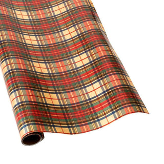 Royal Plaid Foil Gift Wrapping Paper - 30 x 6' Roll – Caspari