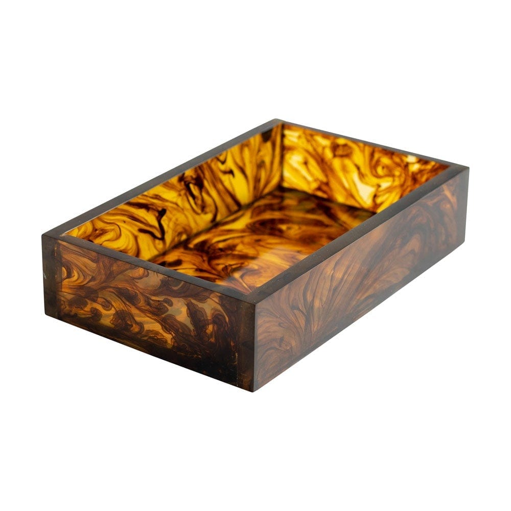 Caspari Tortoiseshell Resin Guest Towel Napkin Holder - 1 Each – Caspari