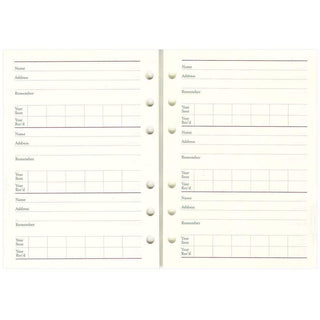 7 x 9 Address Book Paper Refill - 1 Each – Caspari