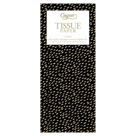 Black Gold Jeweled Champagne 50th Celebration Wrapping Paper