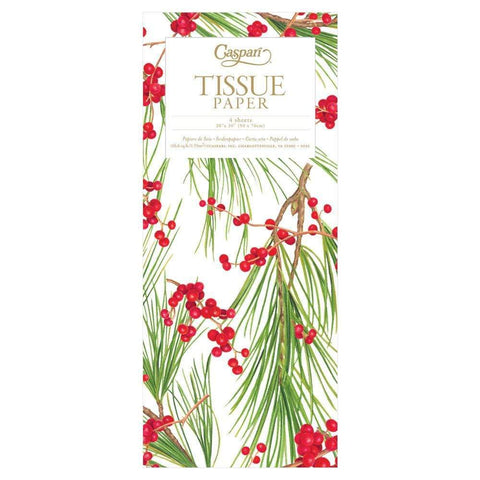 Caspari Christmas Rush Tissue Paper - 4 Sheets Included – Caspari