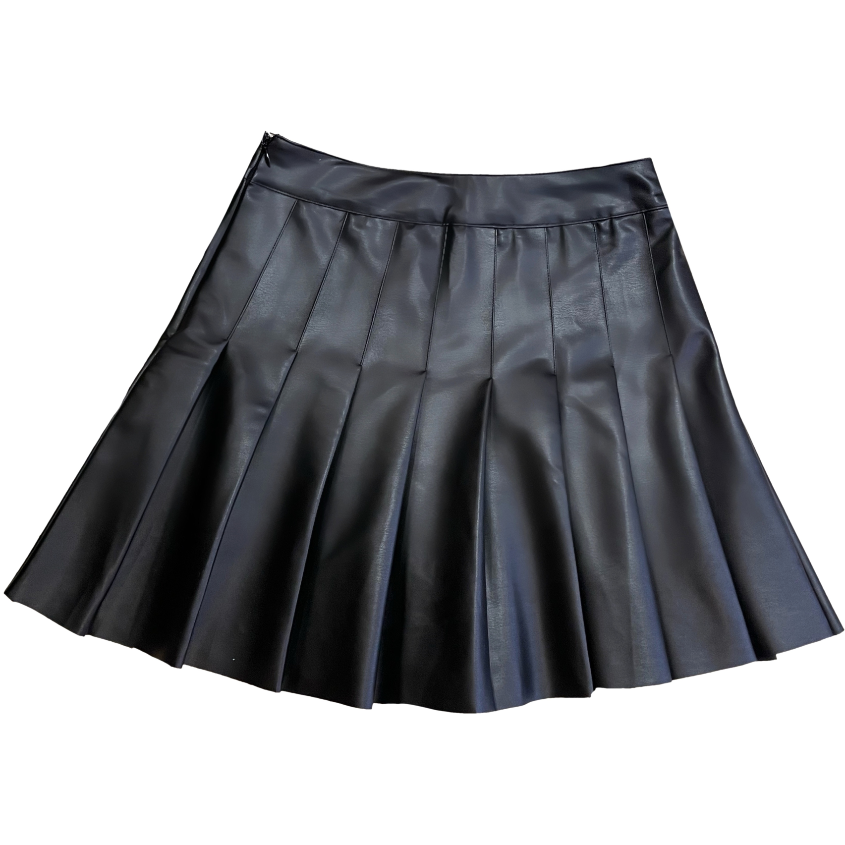 Anya Vegan Leather Pleated Mini Skirt – Nikki Lund