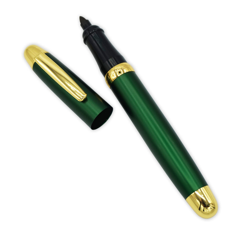 Sherpa Aluminum Classic Forever Green and Gold Pen/Sharpie Marker Cover ...