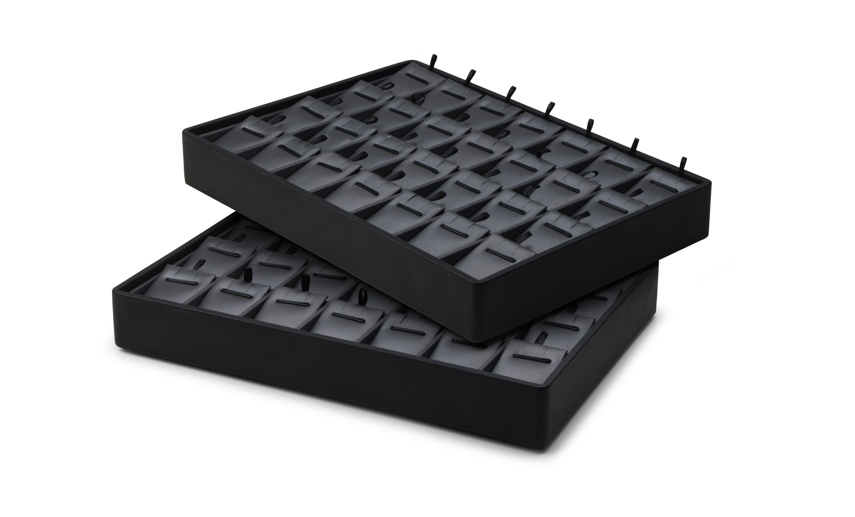 Stackable 56 Ring Foam Slot Large Tray, Allure Leatherette Trays