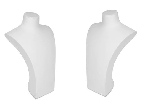 two extra tall necks for displaying jewelry in window
