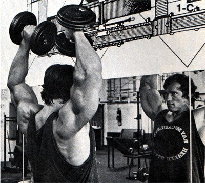 Arnold Schwarzenegger's shoulder workout