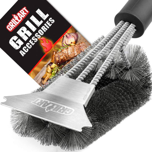 Drillbrush Bbq Accessories, Wire Brush Alternative Nylon Drill Brush Set  with Extension, BBQ Brush, Grill Scraper
