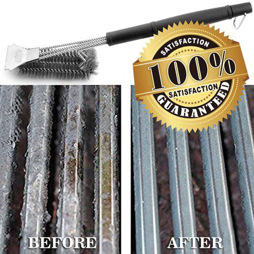 Grill Brush And Scraper,bbq Grill Cleaning Brush Kit, Safe Wire