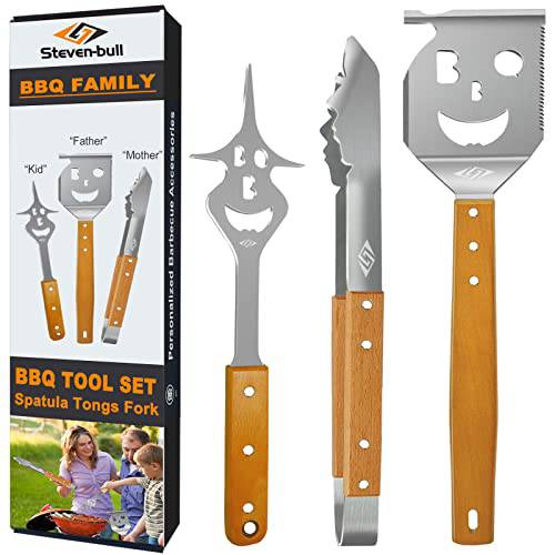 Clary BBQ Tools, Grill Accessories Gift for Men, Guitar Shaped Tool Set  Includes BBQ Spatula and Tongs, Grill Tools for Outdoor Grill