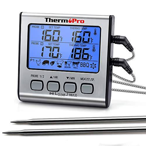 AIEVE Meat Probe Organizer, 2 Pack Magnetic Meat Thermometer Probe Cord  Wrap, Universal Cord Winder for ThermoPro/Weber/Traeger Digital Thermometer